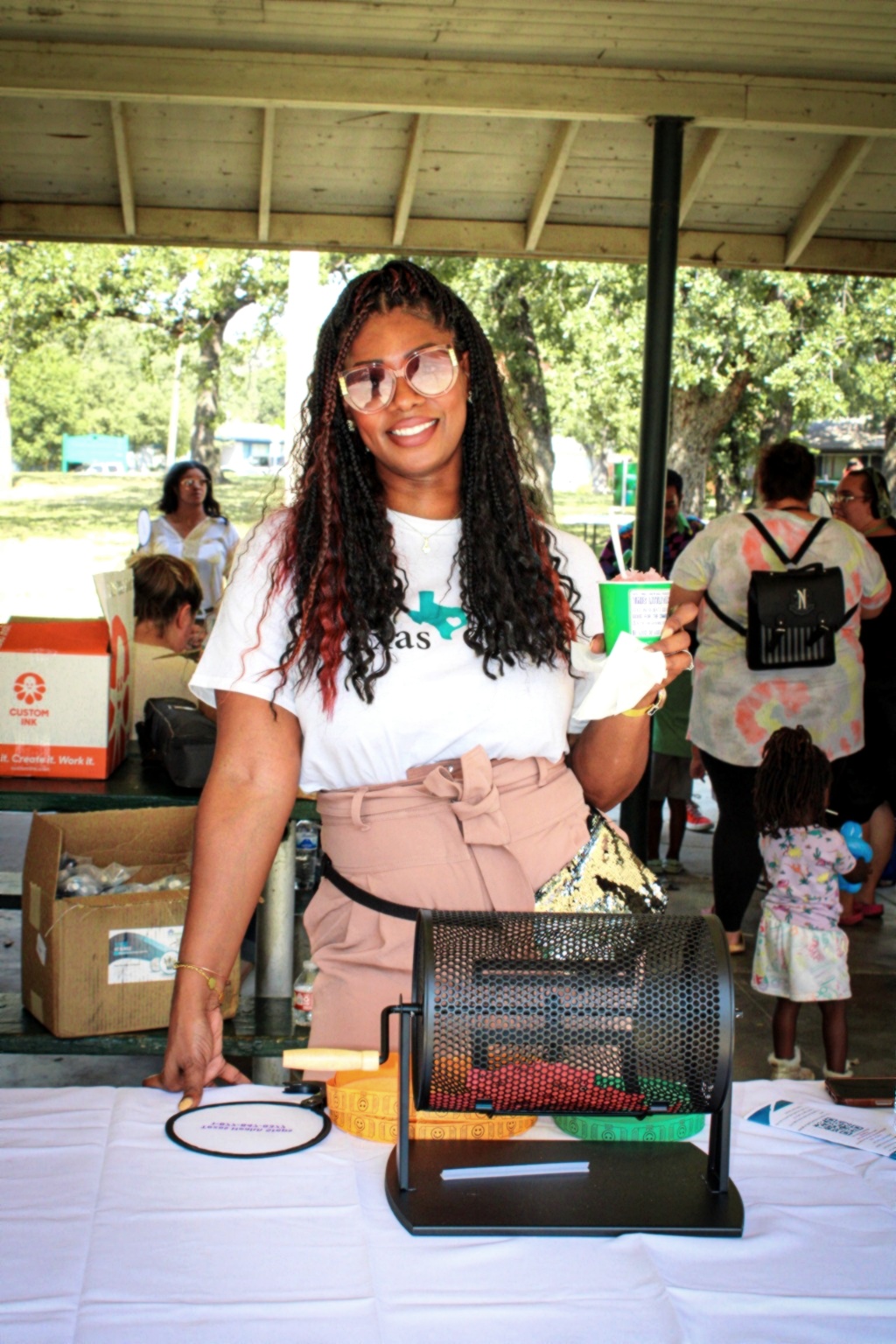 Texas Care Stop 6 staff member at a Fort Worth community outreach event